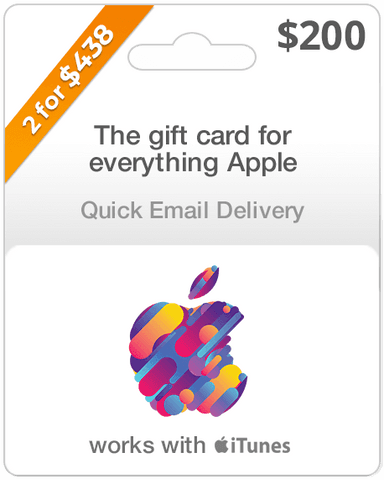$200 Apple Gift Card - Email Delivery