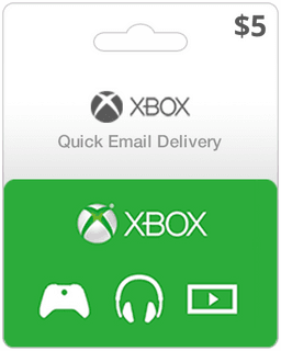 $5 Xbox Gift Card (Email Delivery)